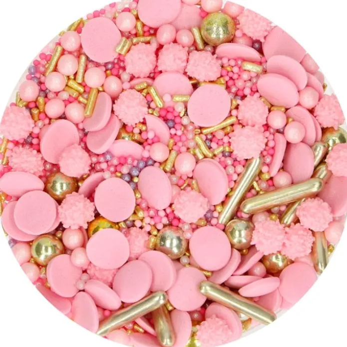Sprinkles Glamour Pink Medley 65 g - Funcakes