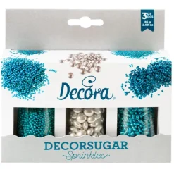 Sprinkles Mix metalizados azul y plata 85 g (3) - Decora