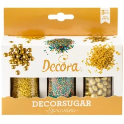 Sprinkles Mix metalizados multicolor y oro 85 g (3) - Decora