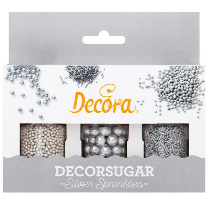 Sprinkles Mix metalizados plata 85 g (3) - Decora