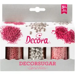 Sprinkles Mix metalizados rosa y plata 85 g (3) - Decora