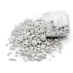 Sprinkles plateados Silver Explosion 190 g - Happy Sprinkles