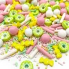 Sprinkles verdes, amarillos, blancos y rosas Donut Worry 90 g - Happy Sprinkles