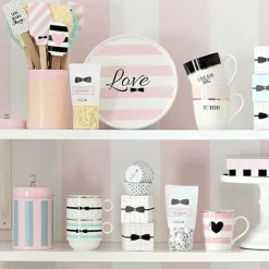Stand de cerámica blanco Love 25 cm - Miss Étoile + REGALO plato