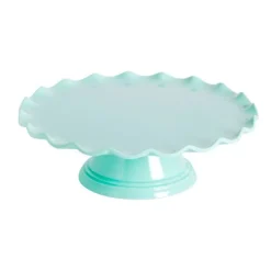 Stand de melamina borde ondulado verde menta 27 cm - A Little Lovely Company