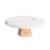 Stand de mármol blanco y madera 20 x 7 cm - Lacor