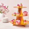 Stand para cupcakes 3 niveles dorado - Funcakes