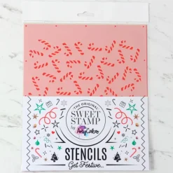 Stencil bastones de caramelo Navidad - Sweet Stamp