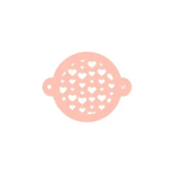 Stencil bola de corazones 9 cm - TodoStencil