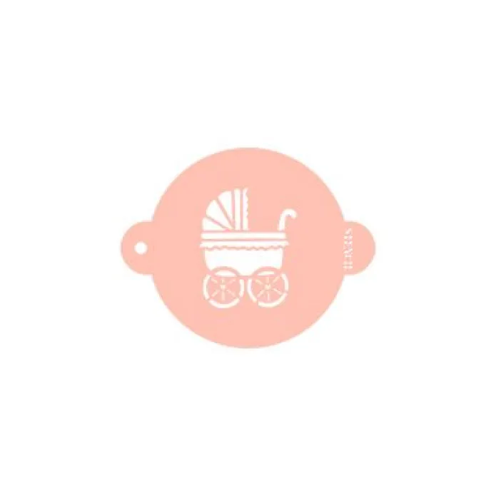 Stencil carrito bebé 9 cm - TodoStencil
