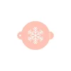 Stencil copo de nieve 9 cm - TodoStencil