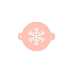 Stencil copo de nieve 9 cm - TodoStencil