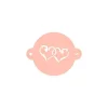 Stencil corazones enlazados 9 cm - TodoStencil