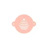 Stencil cupcake (nº1), 9 cm - TodoStencil
