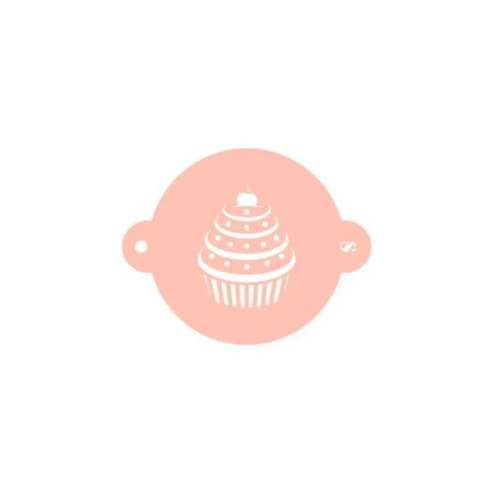 Stencil cupcake (nº1), 9 cm - TodoStencil