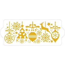 Stencil decoraciones de Navidad 25 cm - Decora
