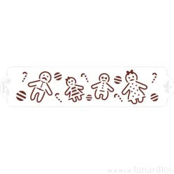 Stencil familia de jengibre 30 cm - Decora
