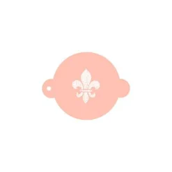 Stencil flor de lis vintage 9 cm - TodoStencil