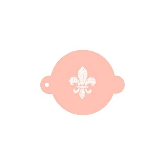 Stencil flor de lis vintage 9 cm - TodoStencil