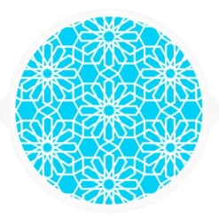 Stencil flores geométricas 25 cm - Decora