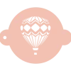Stencil globo aerostático 20 cm - TodoStencil