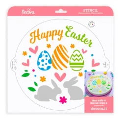 Stencil Happy Easter Feliz Pascua 25 cm - Decora