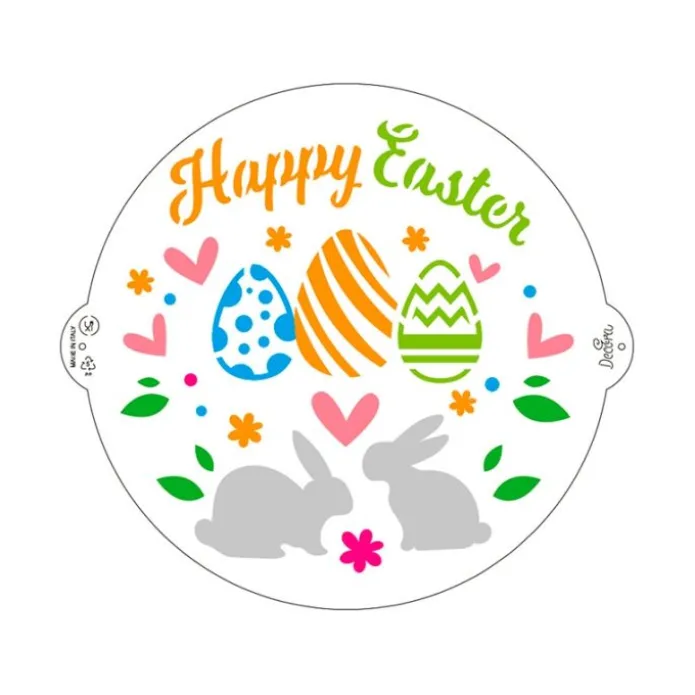 Stencil Happy Easter Feliz Pascua 25 cm - Decora