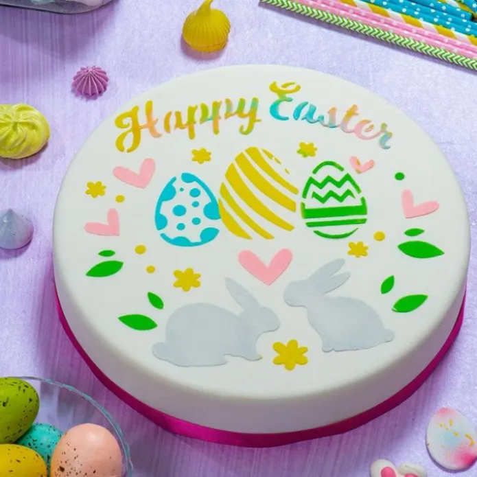 Stencil Happy Easter Feliz Pascua 25 cm - Decora