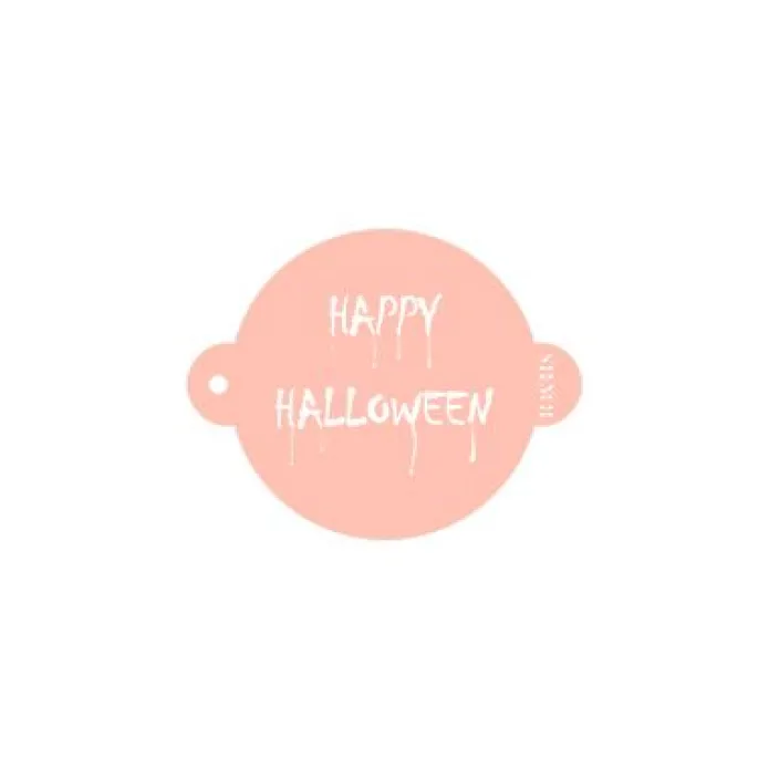 Stencil Happy Halloween 9 cm - TodoStencil
