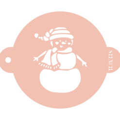 Stencil muñeco de nieve 20 cm - TodoStencil