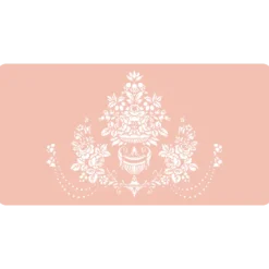 Stencil para contornos fuente rosas, 20 cm - TodoStencil