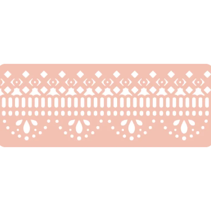 Stencil para contornos puntilla (nº 14), 29 cm - TodoStencil