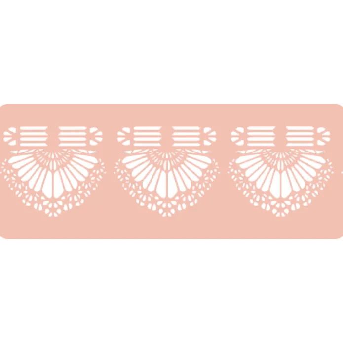 Stencil para contornos puntilla (nº 15), 29 cm - TodoStencil