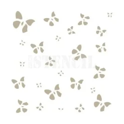 Stencil para fondos mariposas 12 cm - TodoStencil