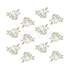 Stencil para fondos rosas 12 cm - TodoStencil