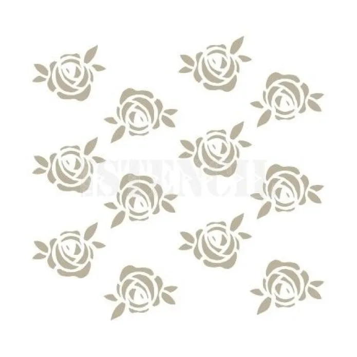 Stencil para fondos rosas 12 cm - TodoStencil