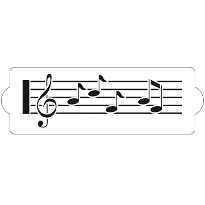Stencil partitura de música 30 cm - Decora