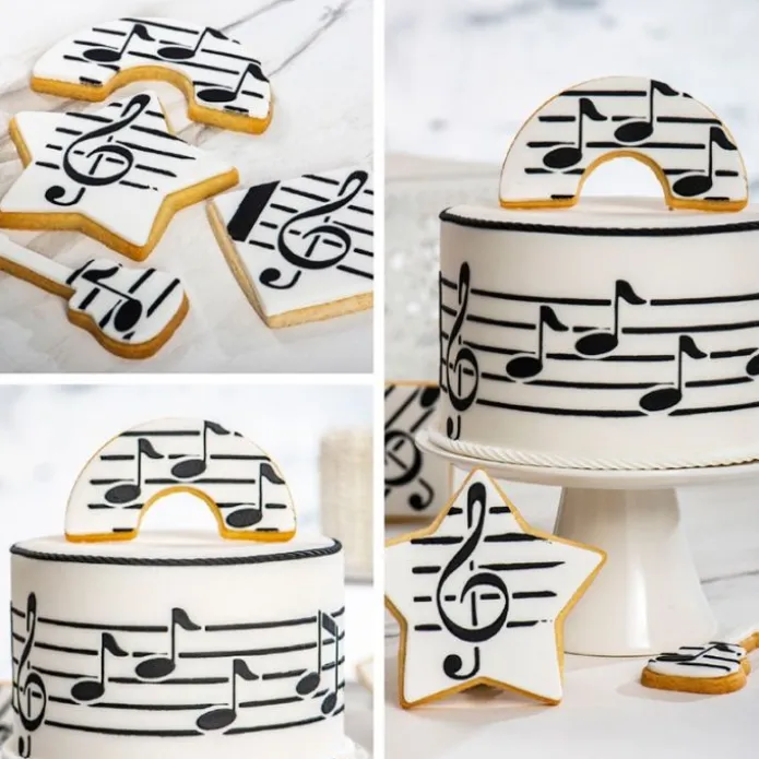 Stencil partitura de música 30 cm - Decora