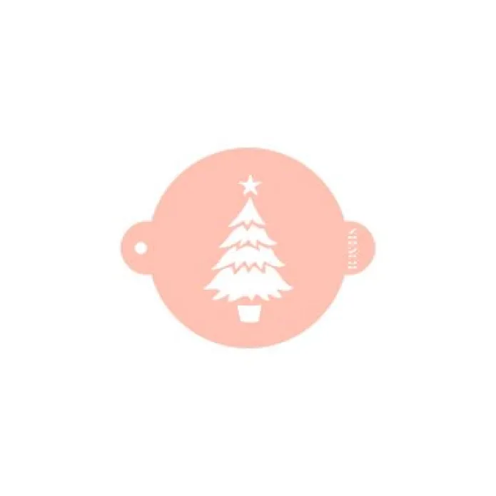 Stencil árbol de Navidad (nº 1), 9 cm - TodoStencil