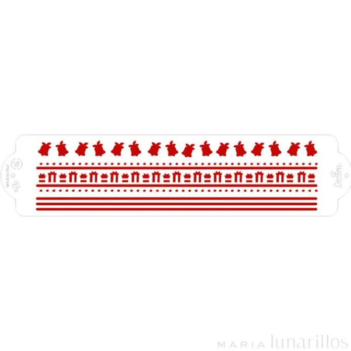 Stencil regalos de Navidad 30 cm - Decora