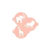 Stencils de elefante, león y jirafa 9 cm (3) - TodoStencil