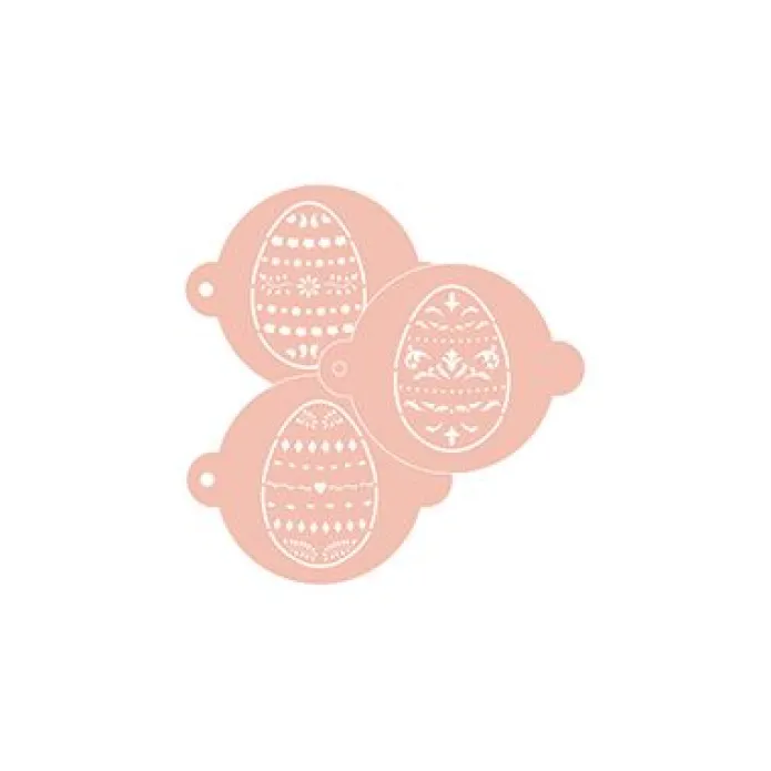 Stencils de huevos Pascua 9 cm (3) - TodoStencil