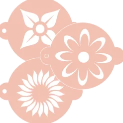 Stencils florales (nº 2), 20 cm (3) - TodoStencil