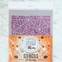 Stencil tela de araña Halloween - Sweet Stamp