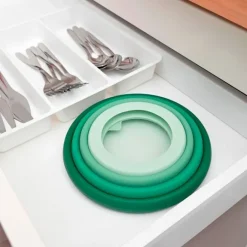 Tapa para conservar al vacío blanca S 15 cm - Cristal y Silicona (sin BPA) - Food Huggers