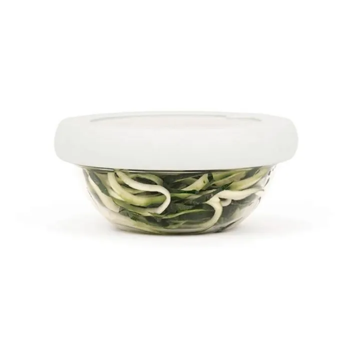 Tapa para conservar al vacío blanca S 15 cm - Cristal y Silicona (sin BPA) - Food Huggers