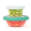 Tapa para conservar al vacío verde L 20 cm - Cristal y Silicona (sin BPA) - Food Huggers