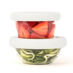 Tapa para conservar al vacío verde L 20 cm - Cristal y Silicona (sin BPA) - Food Huggers
