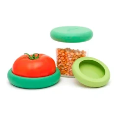 Tapas para conservar al vacío grandes (3) - Silicona (sin BPA) - Food Huggers