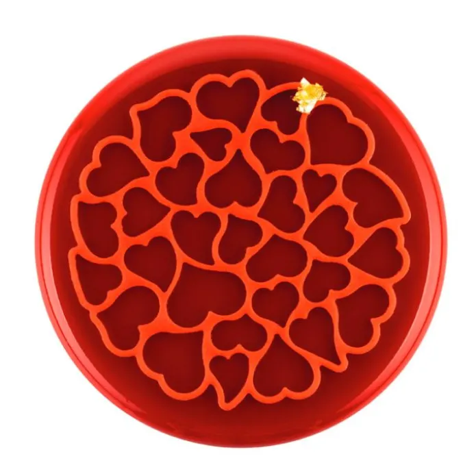 Tapete texturizador corazones love 18 cm - Silikomart Professional